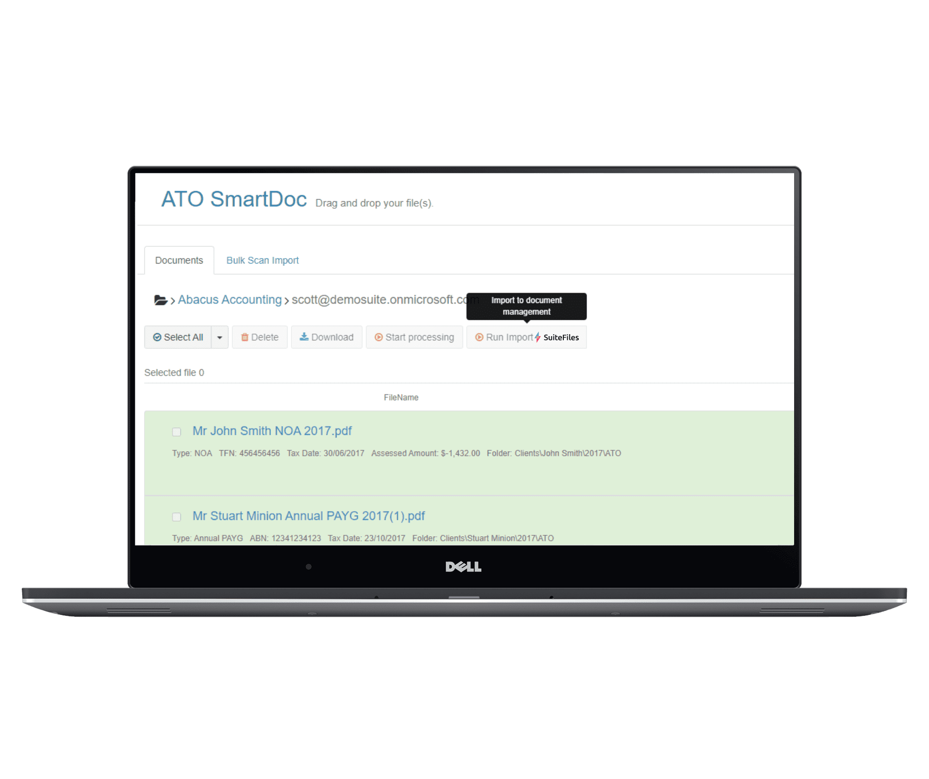 ATO SmartDocs and SuiteFiles